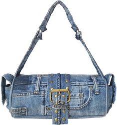 PRICES MAY VARY. Material: upcycled denim. Our designer creates unique workpieces using the original denim pants. Each bag will have different patterns and shades of blue, just like the original jeans. Each product will vary, so they may not look exactly like the images on the detail page. Rest assured, you will have a one-of-a-kind item. Narrow rectangular-shaped purse decorated brass-studded, buckle and belt with the frayed fringe edge, wide strap. Approx. measurement: L x H x D: 12 x 5.5 x 3. Jeans Recycle, Diy Sy, Barrel Decor, Jean Purses, Jean Purse, Denim Handbags, Denim Purse, Nashville Outfits, Studded Jeans