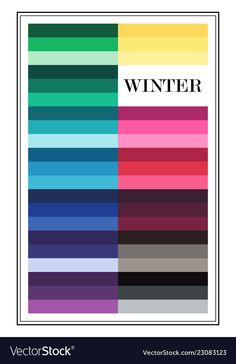 an image of a color scheme with the words winter in black, white, and red