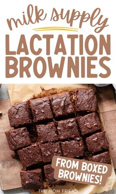 Milk supply lactation brownies. Lactation Brownies, Breastfeeding Recipes, Nursing Foods, Breastfeeding Cookies, Boxed Brownies, Breastfeeding Snacks