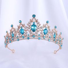 Trendy Crystal Rhinestone Tiaras Crown Wedding Hair Jewelry Bridal Queen Princess Pageant Diadem Tiara Aesthetic, Crown Wedding Hair, Quinceanera Tiaras, Crystal Crown Tiaras, Wedding Hair Jewelry, Crystal Bridal Tiaras, Queen Princess, Beautiful Tiaras, Rhinestone Tiara