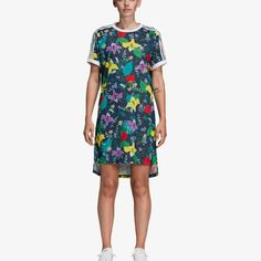 Brand New With Tags Black Dresses With Graphic Print For Spring, Green Graphic Print Dresses, Spring Knee-length Graphic Print Dress, Cotton Stripe Dresses, Adidas Floral, Studded Dress, Textured Knit Sweater, Vince Camuto Dress, Windsor Dresses