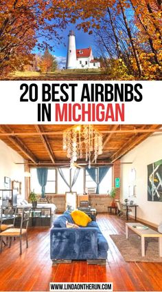 20 Best Airbnbs In Michigan Best Michigan Vacation Spots, Michigan Cottage, Downtown Apartment, Mackinaw City, Cottage Rental, Us Travel Destinations, Beach Rentals