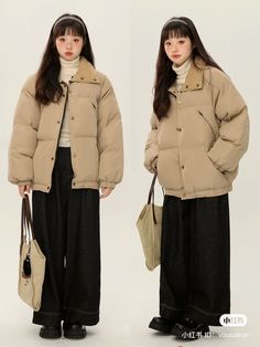 Japanese Fall Outfits, Chinese Winter Fashion, Winter Japanese Outfits, Cute Winter Outfits Korean, Winter Outfits Japanese, Japanese Fall Fashion