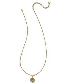 It’s the iconic rose of Yellow Rose by Kendra Scott, centered on a vintage-inspired metal chain. The Ansel Rose Short Pendant Necklace in Vintage Gold is as charming as it is stylish. Pair it with a few faves or keep it simple on its own—it’ll stand out either way. This necklace is a part of Yellow Rose by Kendra Scott—a brand that celebrates ranch life with Kendra Scott staples alongside select curated jewelry pieces and accessories. Metal Vintage 23K Yellow Gold Over Brass Closure Lobster Clas Short Pendant Necklace, Rose Stud Earrings, Bar Jewelry, Engraved Initials, Ranch Life, Rose Pendant, Rose Necklace, Zodiac Jewelry, Initial Jewelry