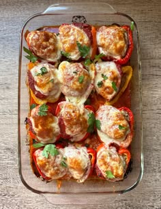 These are my easy Italian Stuffed Peppers that are made with a combination of ground meats, freshly grated parmigiano reggiano, rice, and Italian parsley that is stuffed into red and yellow peppers. They are then baked in the oven with a simple tomato sauce making these a comforting, healthy and filling dinner option. I hope you love these Italian Stuffed Peppers as much as my entire family does! Simple Tomato Sauce, Italian Stuffed Peppers, Easy Tomato Sauce, Filling Dinner, Cooking White Rice, Winter Dinner