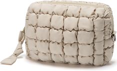 Amazon.com: Unilily Quilted Makeup Bag Puffy Cosmetic Bag Cute Puffer Travel Toiletry Bag for Women, Large Makeup Pouch for Purse Quilted Cosmetic Pouch for Essentials Toiletries, Christmas for Women, Girls : Beauty & Personal Care