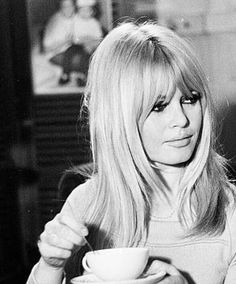 The Bardot Long Layered Hairstyles Brigitte Bardot Hair, Coffee Monday, Bardot Bangs, Long Layered Hairstyles, Bardot Hair, Monday Coffee, Bardot Style, Layered Hairstyles