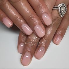 Gel Overlay Nails, Natural Nails Manicure, Overlay Nails, Builder Gel Nails, Milky Nails, Builder Gel, Neutral Nails