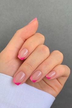 Unghie Sfumate, Short Square Nails, Short Square Acrylic Nails, Short Acrylic Nails Designs, Pink Nail, Kandy, Square Acrylic Nails, Pretty Acrylic Nails