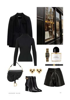 Black Simple Outfit, Classy Going Out Outfits, Classic Capsule Wardrobe, Bar Outfit, Virtual Wardrobe, Fashion Mood Board, Simple Outfit, Classy Work Outfits, Antique Shop