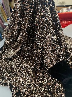 Gold Champagne, Gold Sequin, Champagne Gold, In The Mood, The Mood, Velvet Fabric, Formal Wear, Black Velvet, Soft Plush