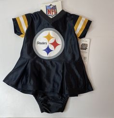 Steelers Cheerleaders, Jersey Fabric Dress, Steelers Outfit, Steelers Baby, Pittsburgh Steelers Logo, Steelers Girl, Nfl Apparel, Pittsburg Steelers, Cheer Outfits