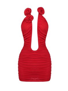 Runway Dresses, Christmas Party Dress, Slim Dresses, Cutout Dress, Celebrity Dresses, Ruched Dress, Deep V Neck, Deep V