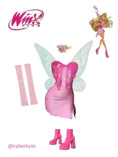 the barbie doll is dressed up as a fairy