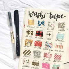 Bullet Journal Topics, Pretty Notebooks, Journal Topics, Washi Tape Planner, July 14th, Binder Organization, Diary Ideas