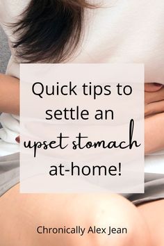 Do you have an upset stomach, feeling nauseous or sick to your stomach? Well I've got 4 simple ways to settle a stomach with 4 upset staomch remedy to help you with feeling better soon! Click here to see sour stomach remedies. Nauseous Remedies, Gassy Stomach, Stomach Pain Relief, Sour Stomach, Gastric Problem