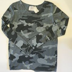 Great Camo Print With A Bit Of Silver Trim On The Edges And Throughout The Print To Make It Fun & Special! Made Of Viscose And Polyester, Machine Wash One Size Fits All, Medium / Large Size Available In Gray Green Camo Long Sleeve, Blue White Top, Adidas Crop, Camo Shirts, Athletic Shirts, Pullover Shirt, Under Armour Women, Soft Tops, Camo Print