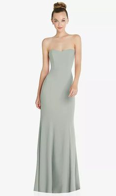 Strapless Princess Line Crepe Mermaid Bridesmaid Dress In Willow Green | The Dessy Group Modern Mermaid, Lavender Bridesmaid Dresses, Princess Line, Girls Dress Shop, Bridesmaid Dressing Gowns, Purple Bridesmaid Dresses, After Six, Mermaid Bridesmaid Dresses, Contemporary Dresses