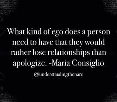 an image with the words, what kind of ego does a person need to have that they