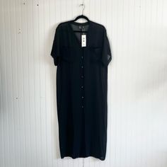 Brand New With Tags! Perfect For A Tropical Vacation Or A Night Out 2 Front Pockets Button Closure All The Way Down Labeled Xxs // Fits Xxs-M Eileen Fisher Dress, Button Down Dress, Tropical Vacation, Eileen Fisher, Button Downs, Night Out, Colorful Dresses, Brand New, Womens Dresses