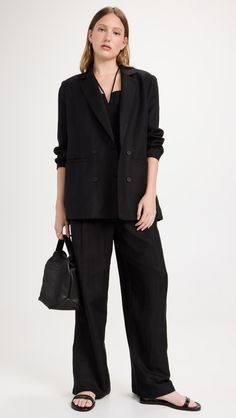 Lioness La Quinta Blazer | Shopbop Longline Blazer Outfit, Casual Oufits, Wardrobe Inspiration, Linen Suit, Blazer Outfits, Australian Fashion, China Fashion, Black Blazers, Favorite Jeans