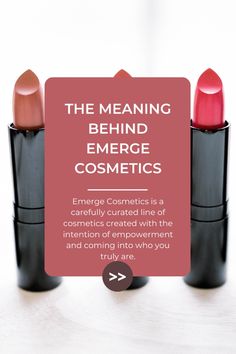 Emerge Cosmetics is a carefully curated line of cosmetics created with the intention of empowerment and coming into who you truly are. "Emerge as the true you."