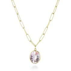 Maria Beaulieu Oval Morganite Pendant (Pendant Only) | Quadrum Gallery Morganite Pendant, Rock Collection, Aqua Marine, Yellow Gold Pendants, Oval Pendant, Handmade Gold, Morganite, Bezel Setting, Pink Yellow