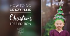 How to do Crazy Hair Day Christmas Tree style, step by step tutorial and ideas. By Paint the Moon Photography and Photoshop Actions. Crazy Hair Day Christmas, Christmas Crazy Hair, Kids Christmas Movies, Christmas Tree Photography, Photo Christmas Tree, Christmas Trees For Kids, Christmas Shoot