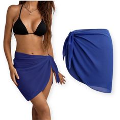 Nwt Beach Sarong Size: X-Small Color: Blue Seller Note: Blubin3 Casual Blue Swimwear For Beach Season, Royal Blue Swimwear For Summer Vacation, Royal Blue Swimwear For Summer, Royal Blue Swimwear For Poolside In Summer, Royal Blue Swimwear For Poolside Summer, Royal Blue Swimwear For Summer Poolside, Royal Blue Swimwear For Beach, Royal Blue Summer Swimwear For Beach Season, Royal Blue Beachwear Swimwear For Vacation