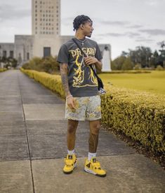 Yellow Shoes Outfit, Black Teens Fashion, Drippy Outfit, Black Men Fashion Casual, Drip Outfit Men, Black Men Street Fashion, Men Street Fashion, Dope Outfits For Guys, Mens Trendy Outfits