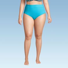 At Lands’ End we believe every body is a beach body and design our swimsuits to fit women of every shape and size. Our Women’s High Waisted Bikini Bottoms are the perfect example of how great every woman can look and feel in a swimsuit. Made with LYCRA Xtra Life spandex this suit is specially designed to keep its shape in and out of the water and hold up all summer long. These bottoms offer UPF sun protection wherever it has you covered. We promise you’re going to love these flattering swim bott Contoured Blue Swimwear For Swimming, Contoured Tankini For Pool, Contoured Blue Swimwear, Fitted Swimwear For Pool And Beach Season, Contoured Swimwear For Pool And Beach Season, Solid Color Shapewear Swimwear For Swimming, Stretch Turquoise Swimwear For Pool, Contoured Swimwear For Beach Season, Beach Shapewear Swimwear Briefs