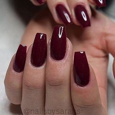 Cranberry Nails, Maroon Acrylic Nails, Burgundy Acrylic Nails, Deep Red Nails, Dark Red Nails, Red Acrylic Nails, Burgundy Nails