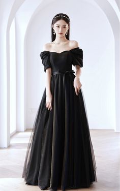 Plus size elegant party evening dress, black formal dressMaterial:tulle，satinColor:as picture or custom colorNeckline:off shoulderBack details:lace -upStyle:elegantDress type:a-line&ltp&gtFeatures:formal&lt/p&gt&ltbr/&gt&ltp&gtCustomized service and Rush order are available.&lt/p&gt&ltbr/&gt&ltp&gtThis dress could be custom made, there are no extra cost to do custom size and color.&lt/p&gt&ltbr/&gt&ltp&gtPlease leave your phone number for shipping when you order the dress.&lt/p&gt&ltbr/&gt&ltp&gt1.If it is a custom color, please note the color and color card.&lt/p&gt&ltbr/&gt&ltp&gt2. Size: standard size or custom size, if dress is custom made, we need to size as following:&lt/p&gt&ltbr/&gt&ltp&gt*Bust__________inch/cm&lt/p&gt&ltbr/&gt&ltp&gt*Waist __________inch/cm&lt/p&gt&ltbr/&gt&ltp&gt Black A-line Ball Gown For Formal Events, Black A-line Ball Gown For Formal Occasions, Black A-line Tulle Evening Dress, Off-shoulder Tulle Ball Gown For Banquet, Elegant Black A-line Ball Gown, Black Tulle A-line Evening Dress, Black Strapless Tulle Evening Dress, Off-shoulder Tulle Evening Dress For Party, Black Tulle Evening Dress With Sweetheart Neckline