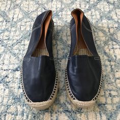 Ralph Lauren 'Carey' Calfskin Leather Espadrilles Incredibly Soft Calfskin Leather Dark Blue Size 8.5 Made In Spain Use Code Nysisters To Get $10 Off Your First Purchase After Signing Up. Leather Slip-on Espadrilles With Stitched Sole, Leather Slip-on Espadrilles With Rubber Sole, Blue Leather Espadrilles With Woven Sole, Leather Espadrilles With Stitched Sole And Round Toe, Casual Leather Espadrilles With Stitched Sole, Blue Leather Espadrilles With Textured Sole, Blue Leather Round Toe Espadrilles, Blue Leather Espadrilles With Round Toe, Slip-on Leather Espadrilles With Round Toe