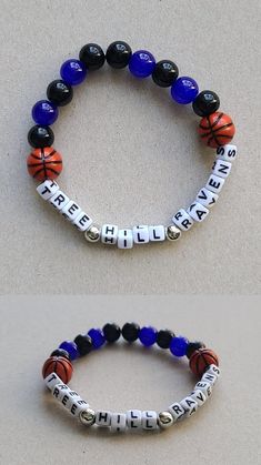 Tree Hill Ravens inspired friendship bracelet. Tree Hill Ravens, Tree Hill, One Tree Hill, One Tree, Ravens, Jewellery Making, Friendship Bracelet, Making Ideas, Friendship Bracelets