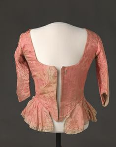 sleeved bodice 1700s Clothing, Late 18th Century Fashion, 18th Century Jacket, Rococo Fashion