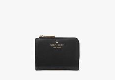 Don't let the size deceive you: our small wallets have room for all your credit cards and cash. Plus you can fit it in your tiny bag. | Kate Spade Madison Small L Zip Wallet, Black Compact Kate Spade Wallets For Travel, Kate Spade Bifold Coin Purse, Compact Kate Spade Wallets As Gifts, Kate Spade Compact Wallet For Everyday, Kate Spade Bifold Wallets For Gifts, Compact Kate Spade Wallet, Kate Spade Compact Everyday Wallet, Compact Kate Spade Coin Purse With Card Slots, Kate Spade Compact Coin Purse With Card Slots