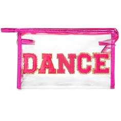 PRICES MAY VARY. Energetic Dance Style: Step into the spotlight with our clear DANCE cosmetic bag featuring a bold rose red border and vibrant hot pink lettering adorned with shimmering gold glitter. Perfect for dancers, this bag exudes youthful energy and enthusiasm, adding a touch of flair to your daily routine. Robust Material: Crafted from durable PVC plastic, our DANCE letter cosmetic pouch is designed to withstand the demands of dance practice and travel. Splash-proof, stain-resistant, lig Dance Makeup Bag, Dance Bag Essentials, Energetic Dance, Clear Makeup Bag, Clear Makeup, Small Water Bottle, Dance Style, Dance Makeup