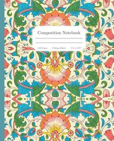 the composition notebook with an ornate design