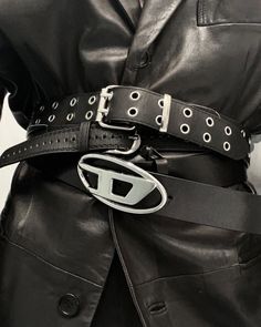 Belts Aesthetic, Diesel Belt, Black Leather Outfit, Rock Chic, Leather Outfit, Aesthetic Photography, Black Outfit