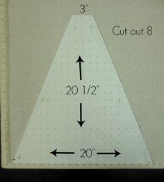 the height of a triangle is shown with arrows pointing up and down to it's center