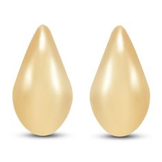 Lustrous teardrops shimmer with style in these timeless women's stud earrings. 14K Yellow Gold Secures with friction backs 30mm Yellow Gold Briolette Teardrop Earrings For Formal Events, Yellow Gold Teardrop Briolette Earrings For Formal Occasions, Yellow Gold Briolette Teardrop Earrings For Formal Occasions, Formal Pear-shaped Drop Earrings With Matching Set, Gold Briolette Teardrop Earrings With Pearl Drop, Gold Pear-shaped Pearl Drop Earrings, Gold Teardrop Pearl Drop Clip-on Earrings, Classic Teardrop Earrings With High Luster, Elegant Yellow Gold Teardrop Clip-on Earrings