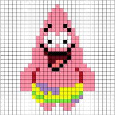 an image of a pixelo character in pink and yellow