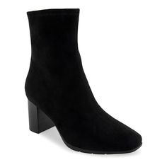 Step into style with these Aerosoles Miley women's ankle boots. Click this FOOTWEAR GUIDE to find the perfect fit and more! Step into style with these Aerosoles Miley women's ankle boots. Click this FOOTWEAR GUIDE to find the perfect fit and more! FEATURES Block heel Diamond flex outsoleDETAILS Gabardine upper Lycra lining TPR outsole Square toe Zipper closure Foam footbed 2.75-in. heel 6.5-in. shaft 11-in. circumference Spot clean Imported Size: 7.5 Wide. Color: Black Stretch Gabardin. Gender: Fashionista Clothes, Wide Boots, Womens Ankle Boots, Black Stretch, Boots Outfit, Boot Shoes Women, Block Heels, Womens Boots, Ankle Boots