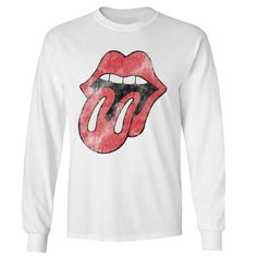 Big fans of the 60s rock band The Rolling Stones will love this iconic logo graphic long sleeve tee. Big fans of the 60s rock band The Rolling Stones will love this iconic logo graphic long sleeve tee.  Crewneck Long sleevesFABRIC & CARE Cotton Machine wash Imported Size: M. Color: White. Gender: male. Age Group: adult. Material: Cotton Blend. 60s Rock, Iconic Logo, The 60s, Rock Band, Graphic Long Sleeve, Logo Graphic, Rolling Stones, Long Sleeve Tee, Rock Bands