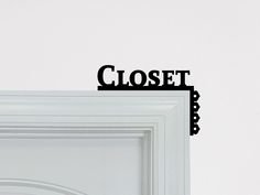 a close up of a door with the word closed on it's front side