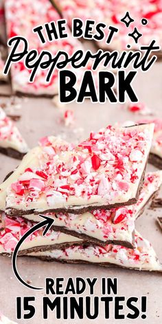 the best peppermint bark is ready in 15 minutes