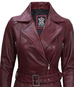 Asymmetrical Maroon Leather Jacket For Women
Elevate your wardrobe with the Women's Asymmetrical Fitted Maroon Leather Jacket. This jacket is a blend of contemporary fashion and timeless elegance. The rich maroon color adds a touch of sophistication, while the asymmetrical fitted style creates a flattering silhouette. Whether you're heading out for a casual day or a night on the town, this jacket is the perfect companion to complete your outfit with flair. Chic Fitted Burgundy Biker Jacket, Fitted Burgundy Biker Jacket With Zipper, Fitted Burgundy Biker Jacket With Zipper Closure, Elegant Leather Jacket With Asymmetrical Zip For Winter, Elegant Winter Leather Jacket With Asymmetrical Zip, Fitted Burgundy Leather Jacket With Zipper Closure, Fitted Burgundy Leather Biker Jacket, Burgundy Leather Jacket For Work, Fall Burgundy Biker Jacket With Zipper Closure