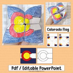 the colorado flag is made out of paper