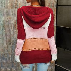 Cardigan Lace Sweater Long Sleeve Contrasting Color Stitching Ladies coat Cozy Womens Sweaters, Winter Pullover, Trendy Winter, Crop Top Sweatshirt, Comfortable Sweater, Corsets And Bustiers, Lace Sweater, Plus Size Sweaters, Collar Top